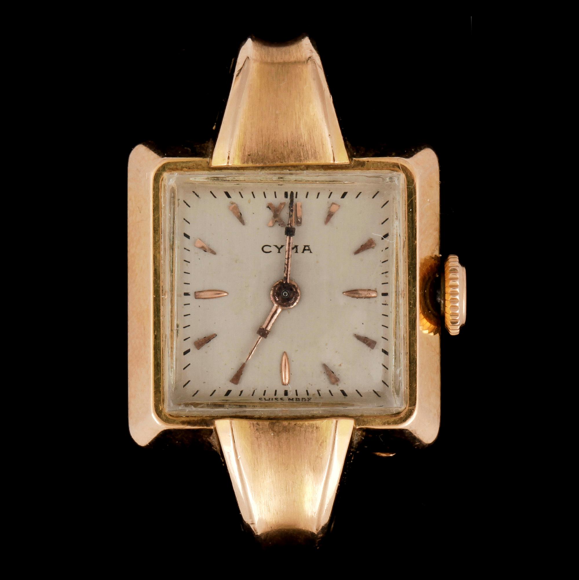 UR, 18k guld, Cyma, Finland. Vikt ca 12,5 gram.