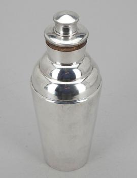 COCKTAILSHAKER, silver, Kultakeskus, Tavastehus 1950, 427 g.