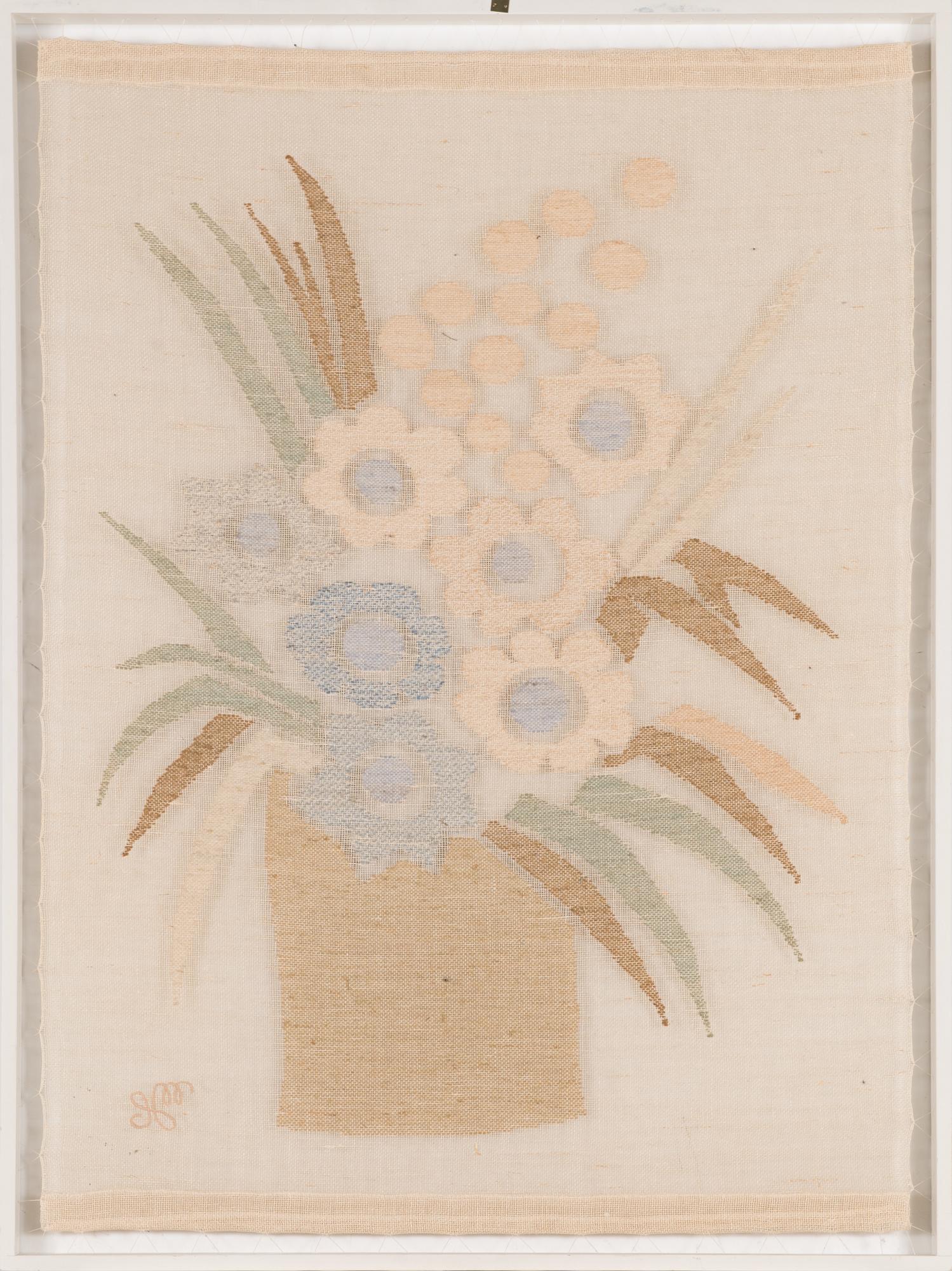 Maija-Liisa Forss-Heinonen, bildvävnad, signerad och numrerad 176/300 för Helmi Vuorelma AB.