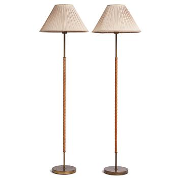322. Harald Notini, possibly, a pair of floor lamps model "15750", Arvid Böhlmarks Lampfabrik, Stockholm 1950s-60s.
