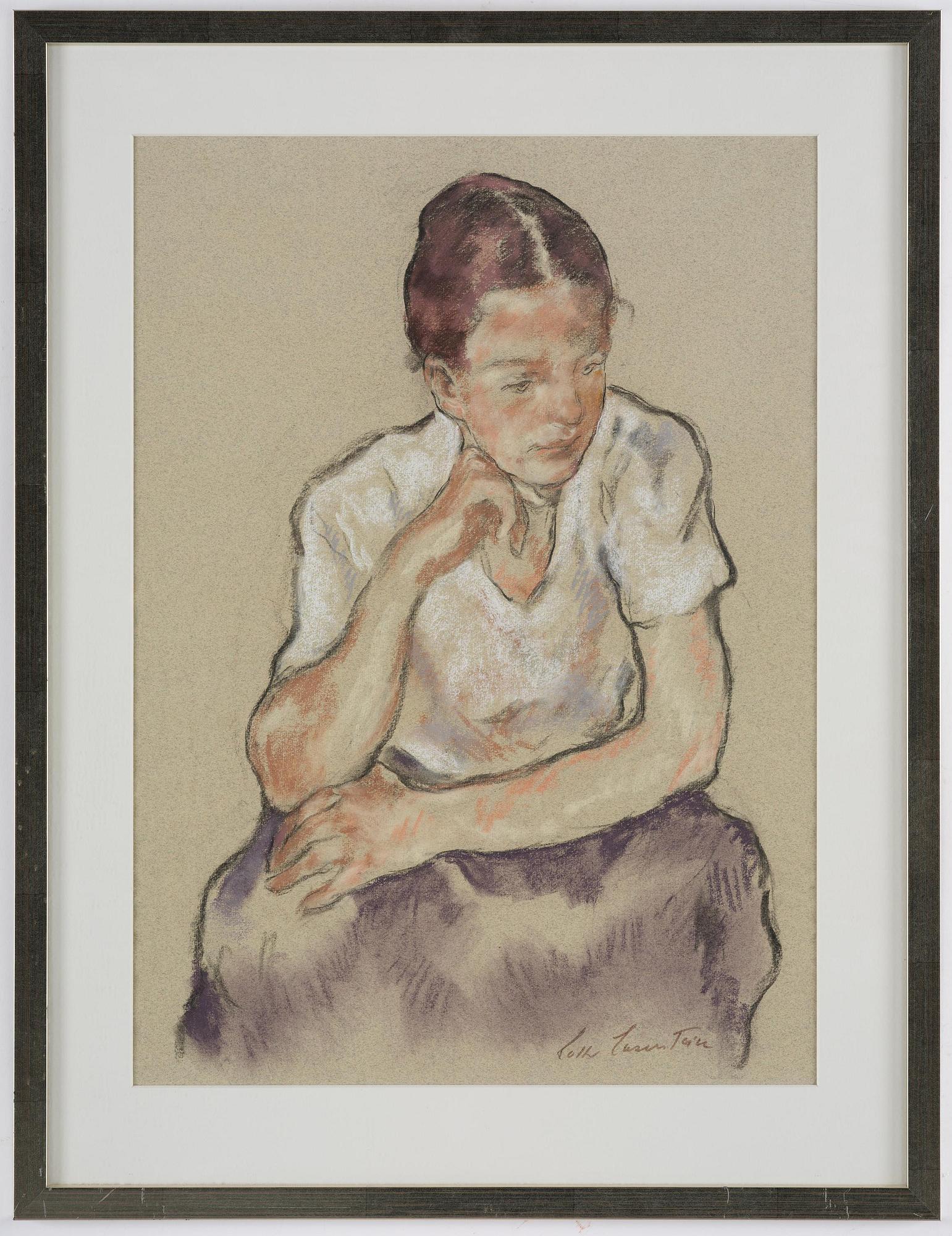 Lotte Laserstein, Seated Woman.
