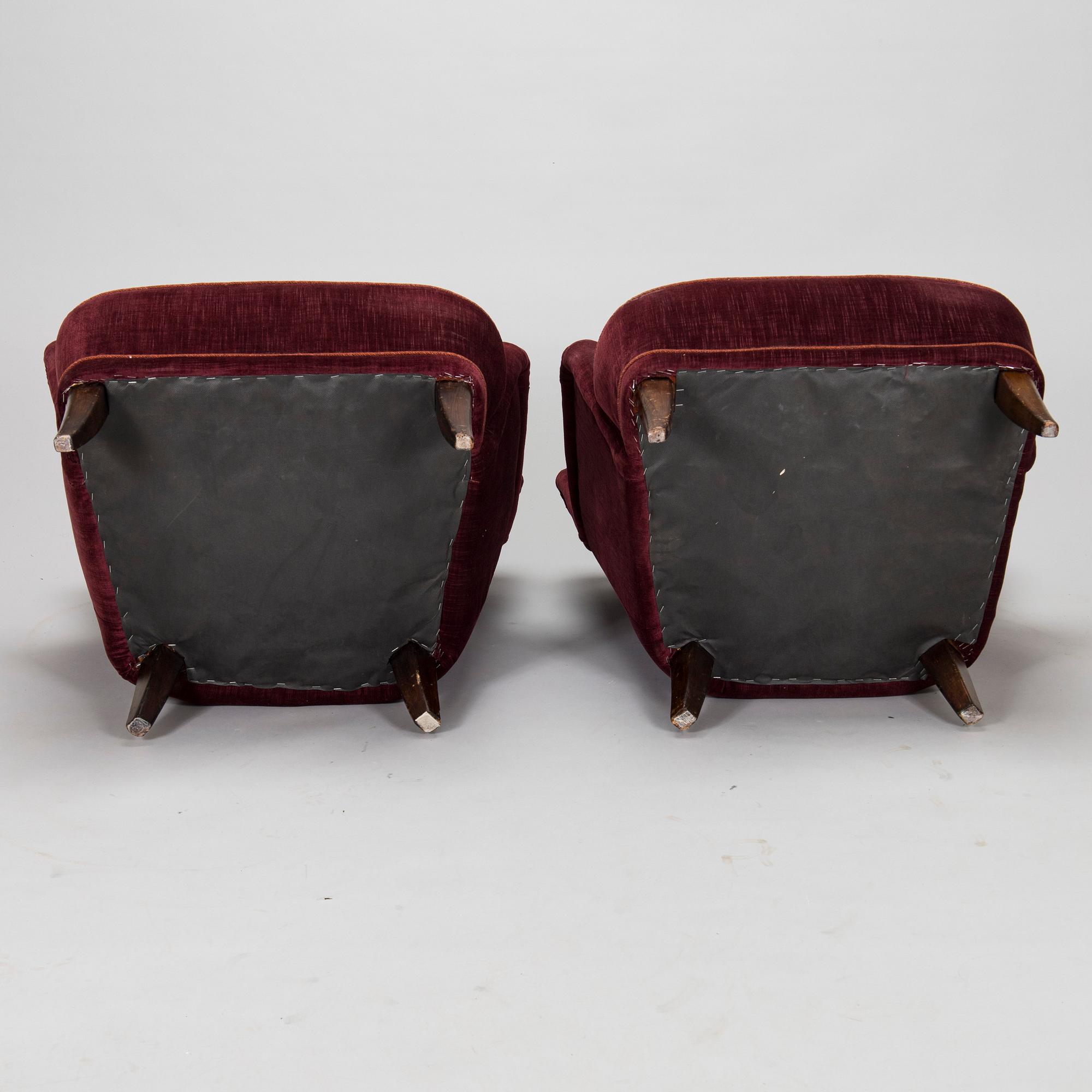 Ilmari Lappalainen, fåtöljer, ett par "Laila" Asko 1950-tal.