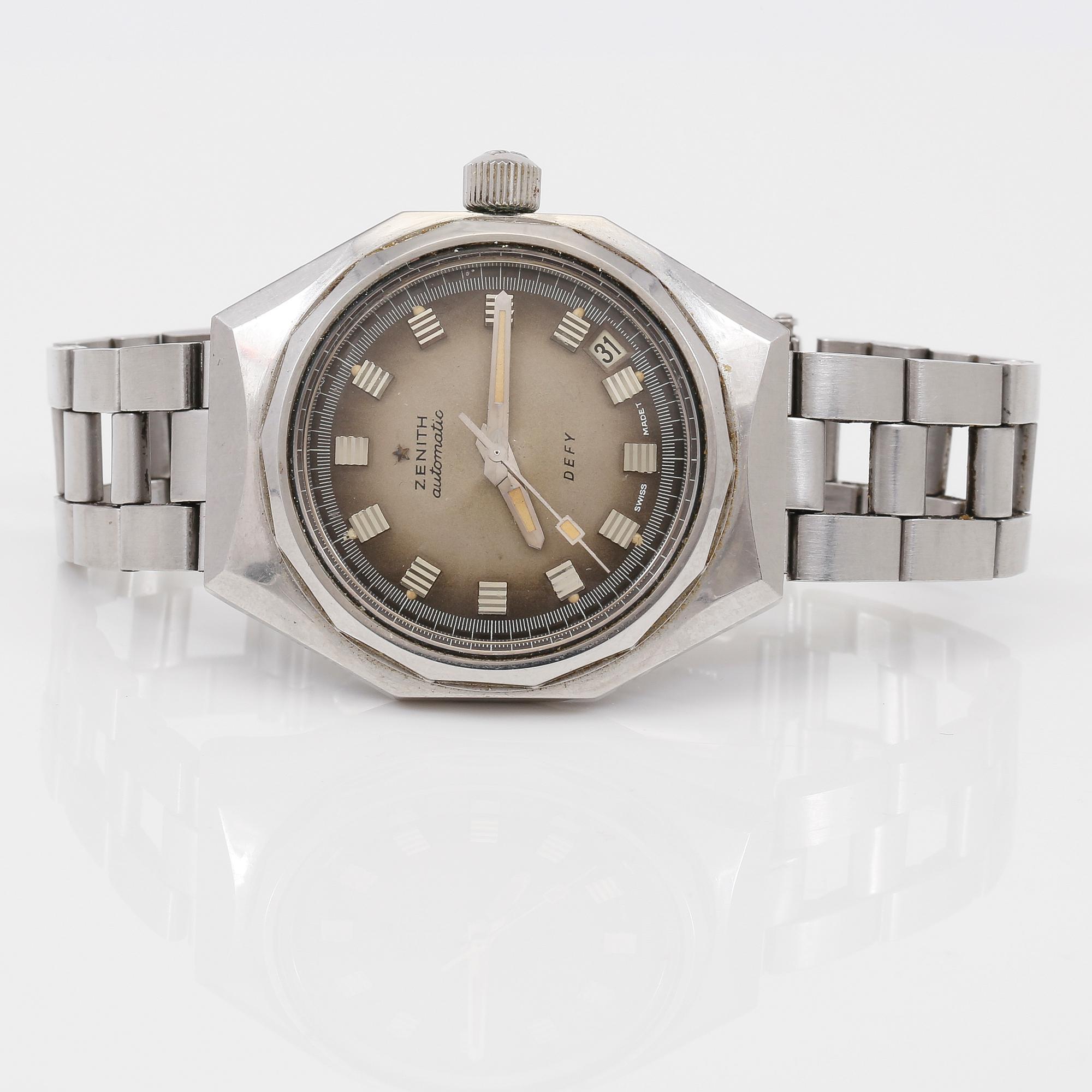 ARMBANDSUR, stål, Zenith Defy, Automatic, 1970-tal.