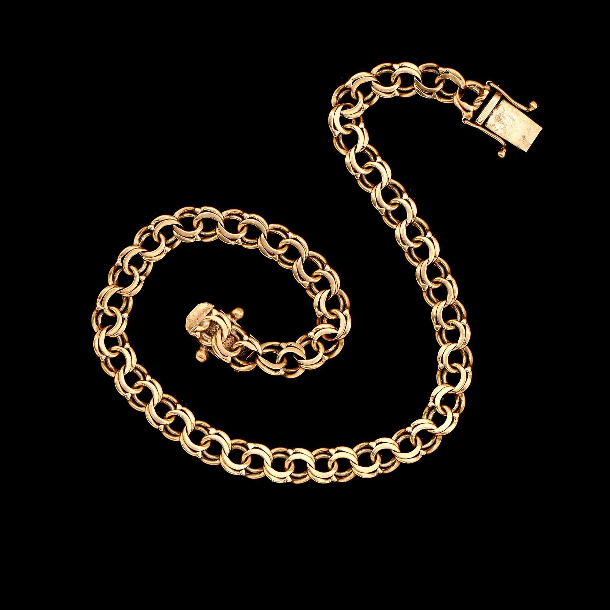 ARMBAND, 18K guld, svenska stämplar, 1940-tal. Total vikt ca 8,5 g.