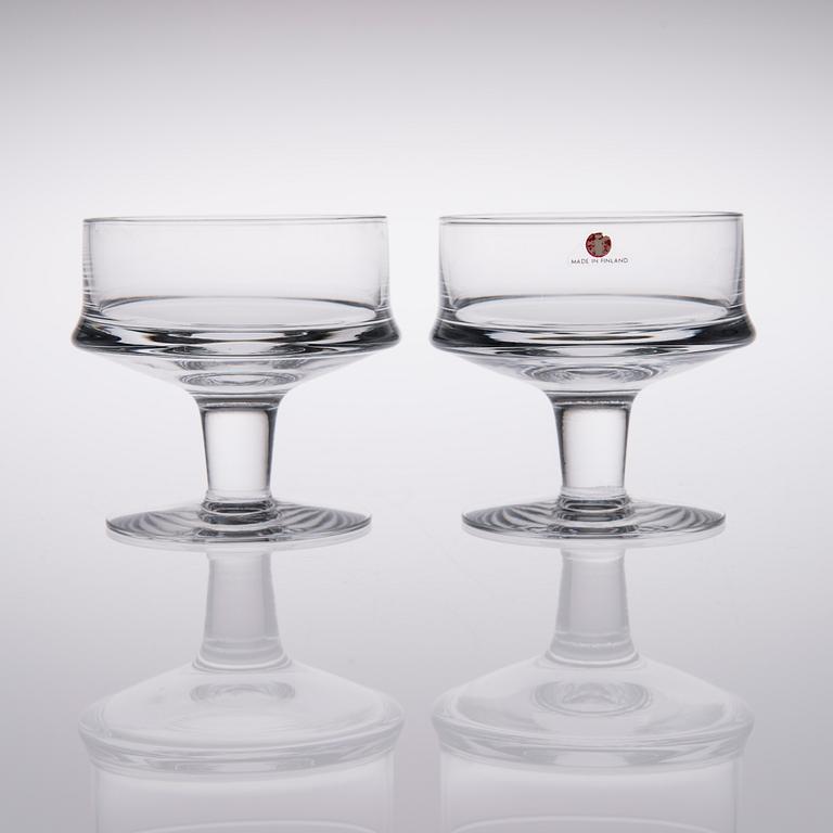 DESSERTSKÅLAR, 10 st, "Marski" Tapio Wirkkala, Iittala.
