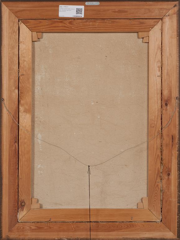 OKÄND KONSTNÄR, olja på duk, otydligt signerad, 1930/40-tal.