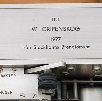 TELEGRAFMASKIN, Stockholms Brandförsvar, LM Ericsson, nr 9213, 1977.