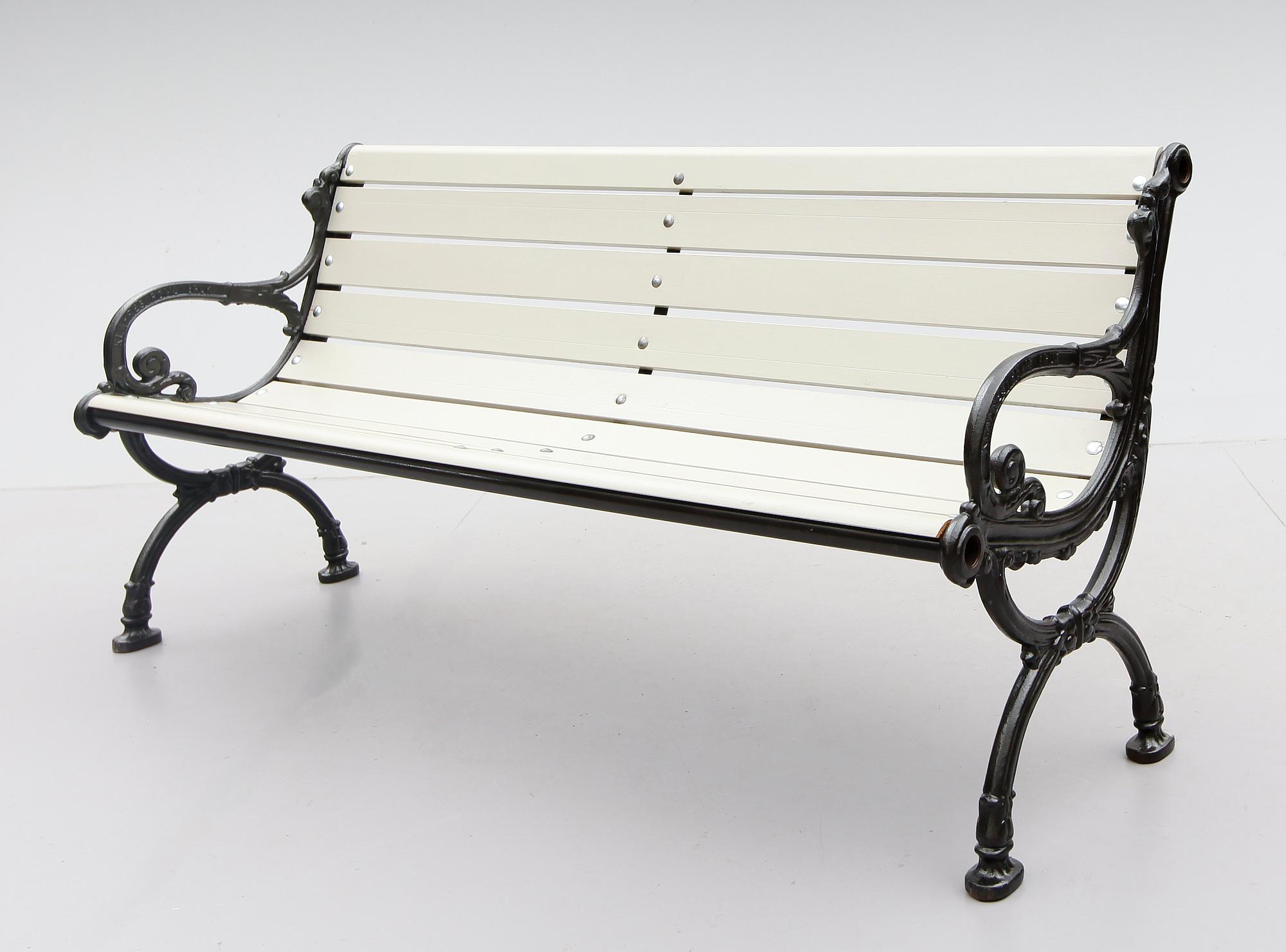 PARKSOFFA, gjutjärn, Klafreströms bruk, 1900-tal.