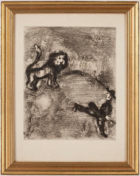 Marc Chagall · MARC CHAGALL, etsning, sign i trycket.