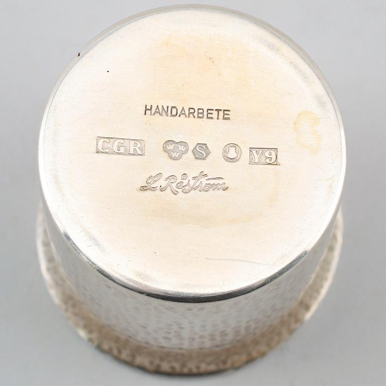 BÄGARE, silver, Råström, Stockholm 1973. Vikt ca 115 g.