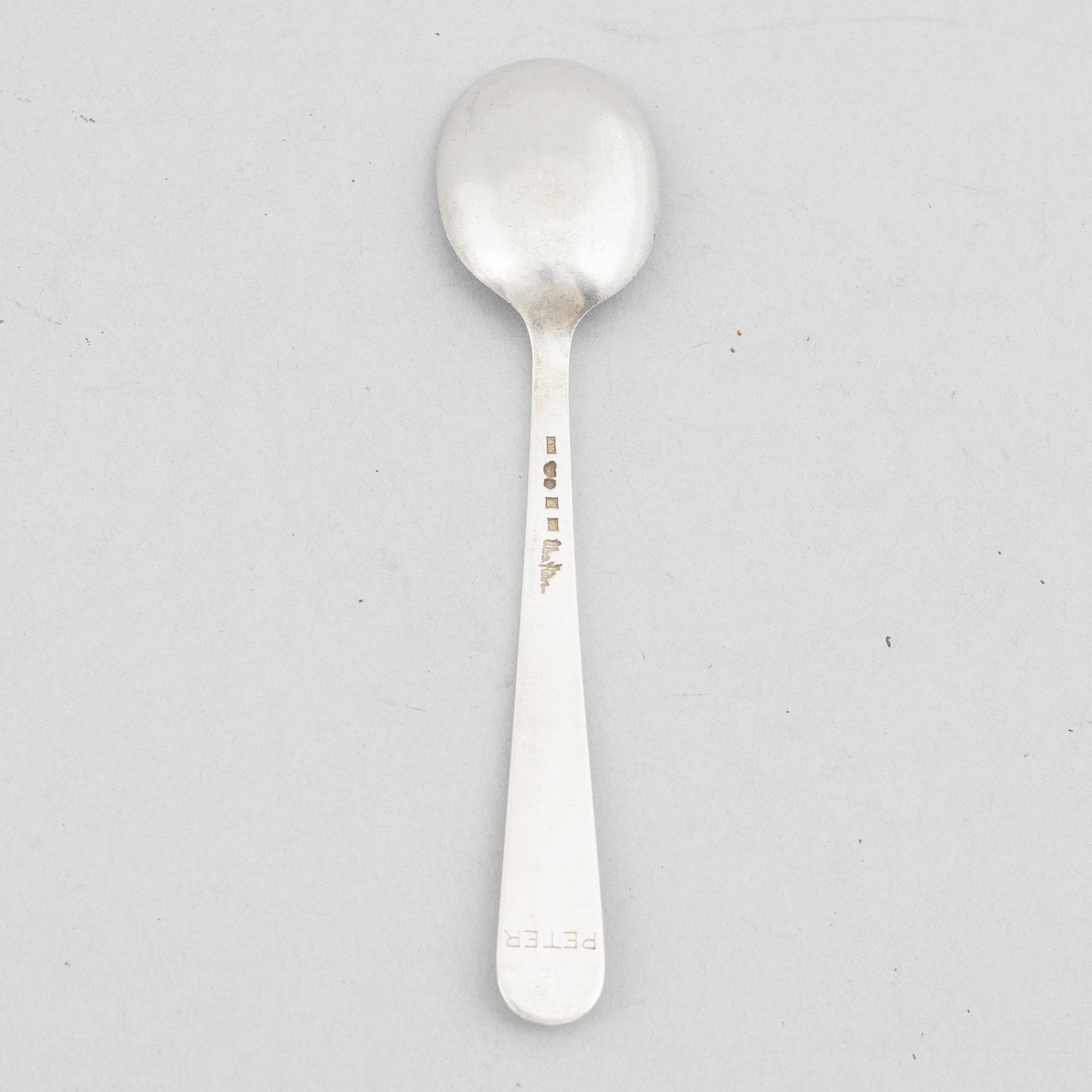 Wiwen Nilsson, napkin ring and spoon, Anders Nilsson Lund 1959.