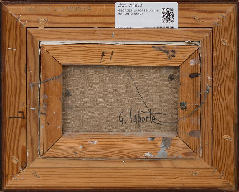 GEORGES LAPORTE, olja på duk, signerad.