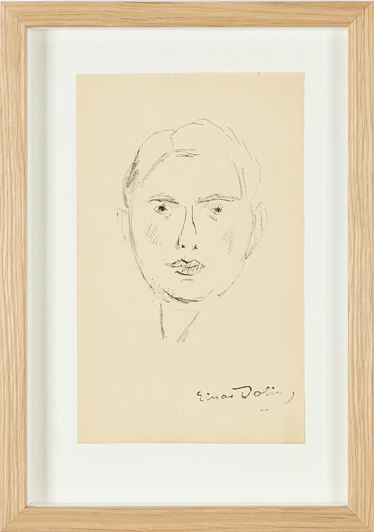 Einar Jolin, Self-portrait.