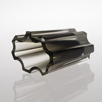 A 1960s glass vase 3502, signed.