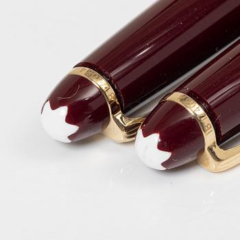 Kulspetspennor, 2 st, "Meisterstück", Mont Blanc, Tyskland. .