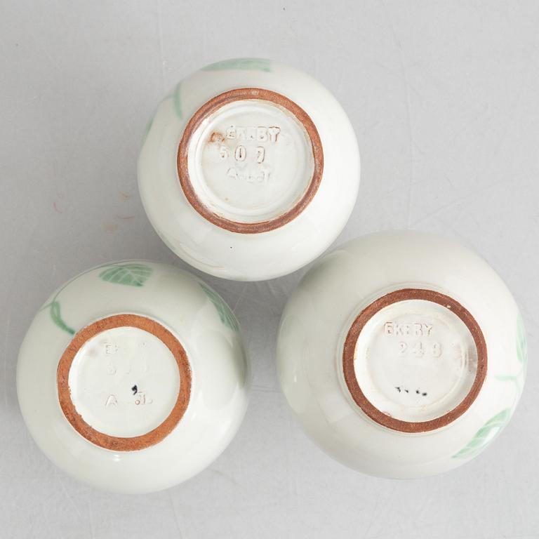 Anna-Lisa Thomson, vaser, 3 st, Upsala-Ekeby.