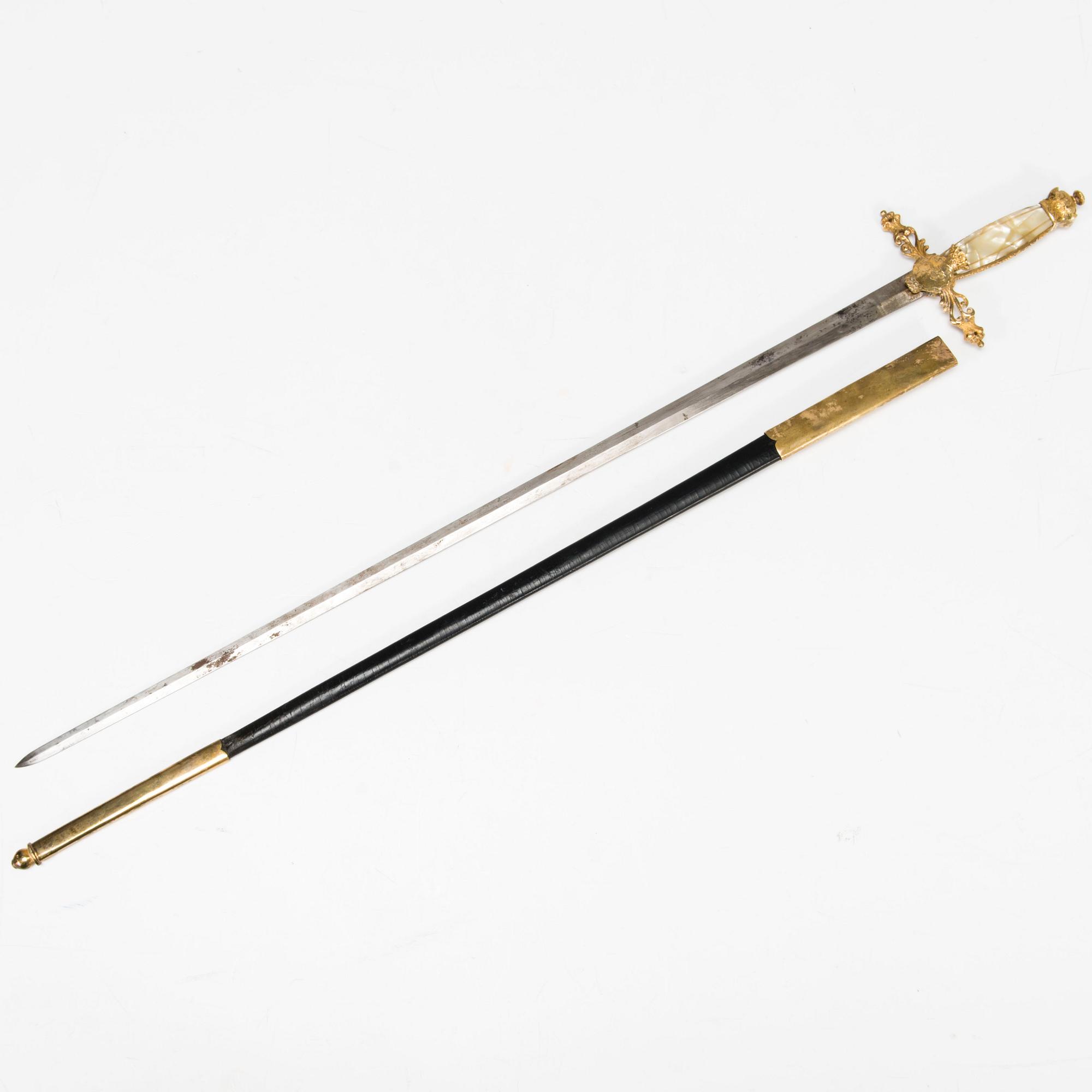 A Swedish small sword, second half of 19th Century.