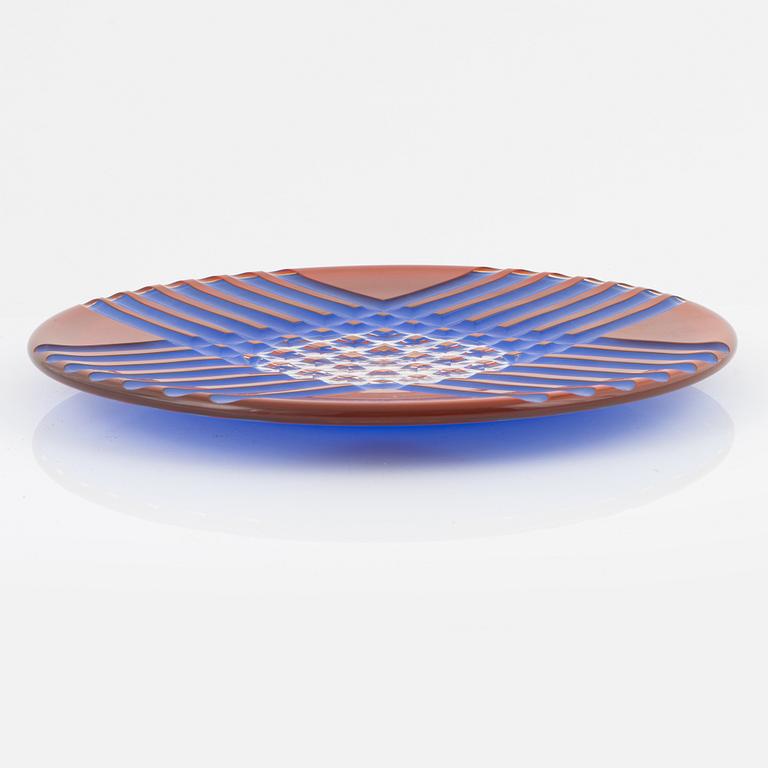 Matz Borgström, a dish, Orrefors Gallery, 1988.