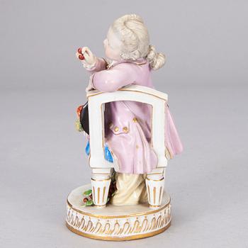 FIGURIN, porslin, Meissen, 1800-tal.