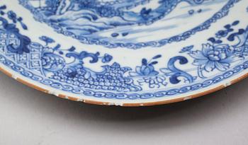 FOUR CHINESE PLATES, porcelain, Qianlong 1736-1795.