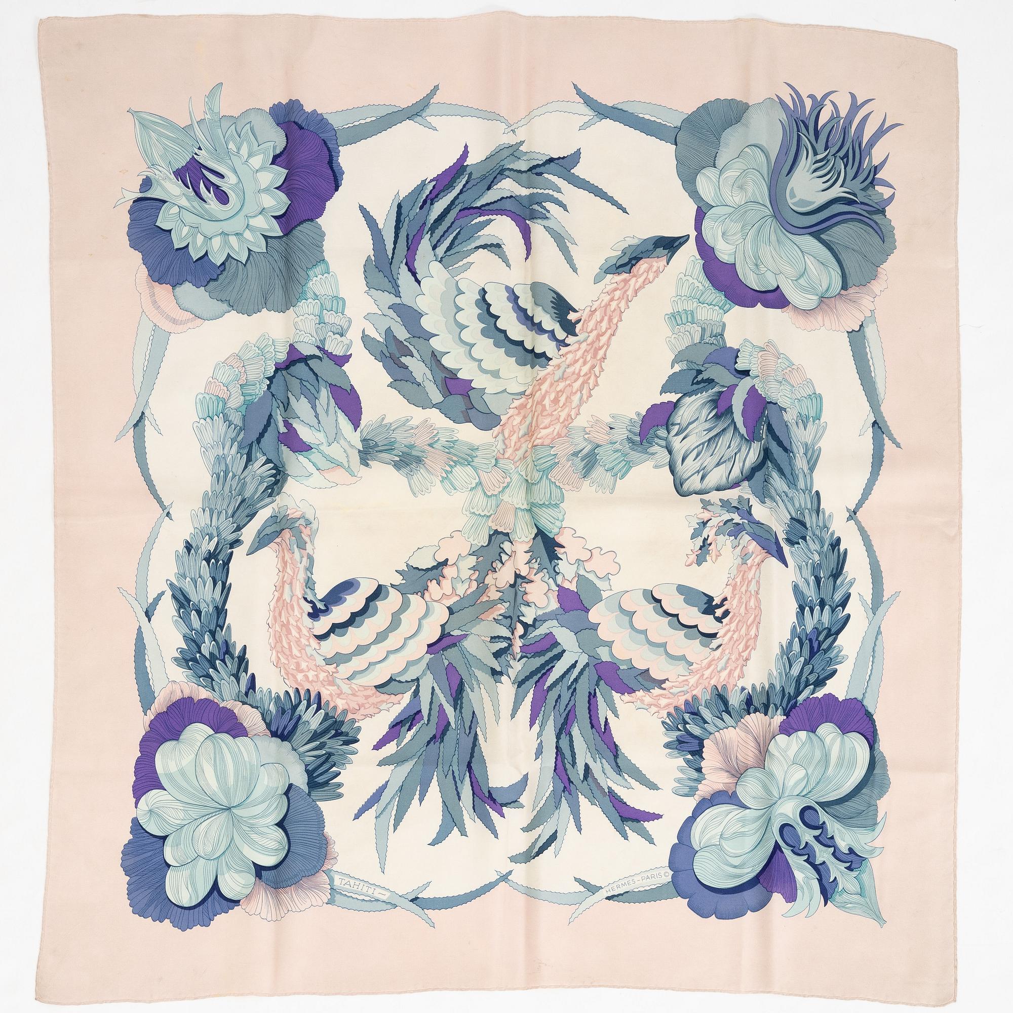 Hermès, scarf, "Tahiti".