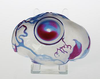 An Emile Gallé Art Noveau 'fire-polished' cameo glass bowl, Nancy, France.