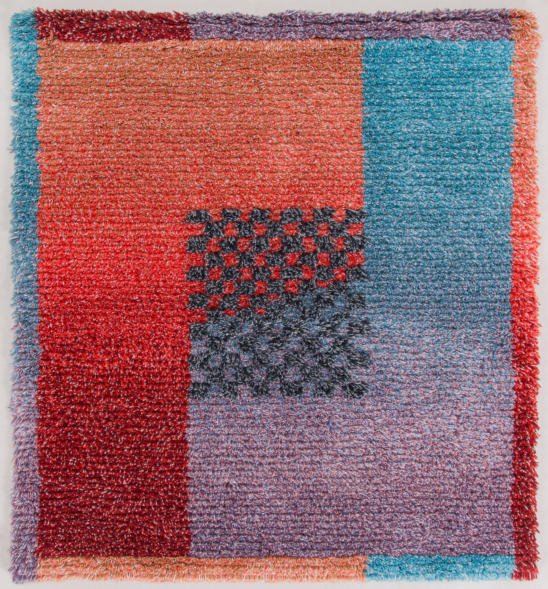 Jukka Vesterinen, rya, modell för Helmi Vuorelma. Ca 125 x 115 cm.