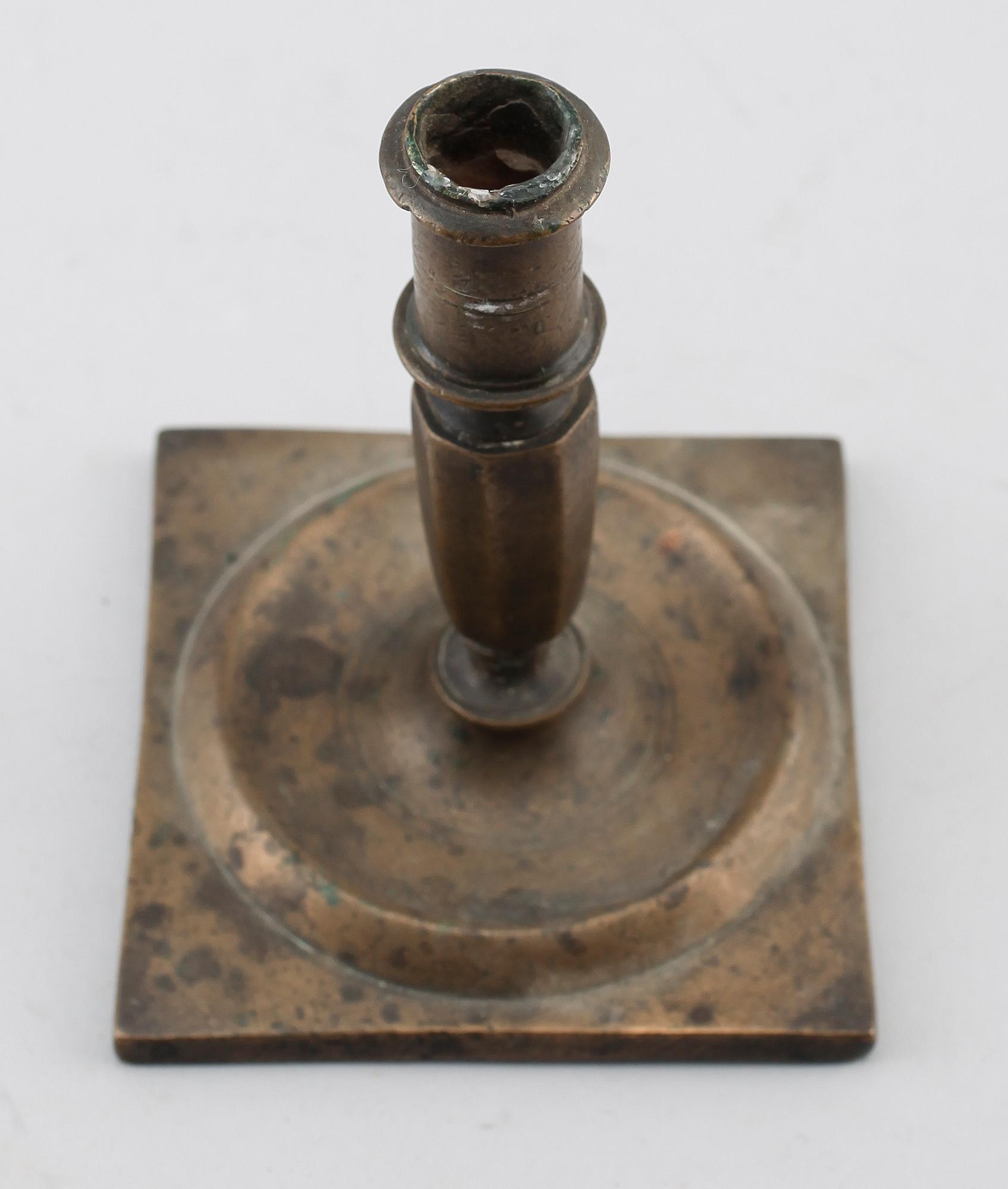LJUSSTAKE, mässing, 1600-/1700-tal.