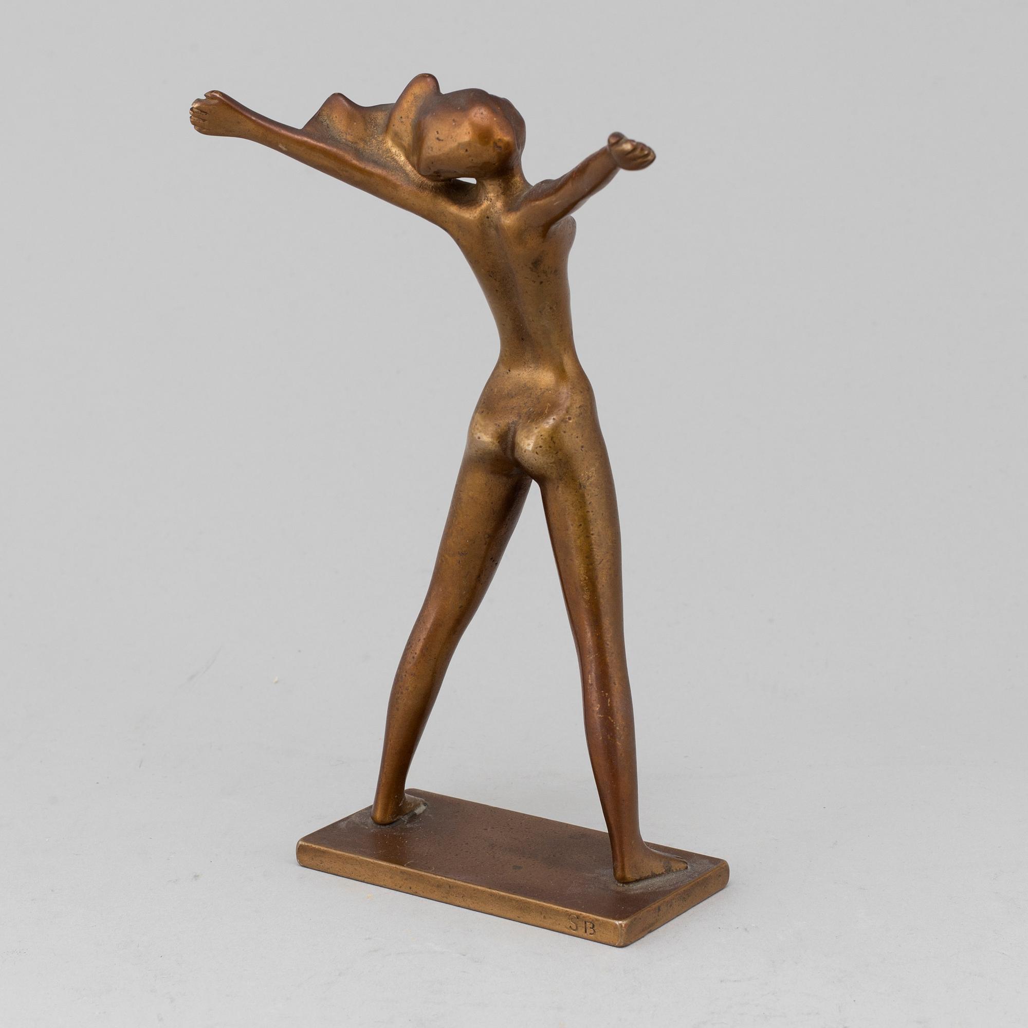 A bronze sculpture by Stig Blomberg, Ystad-Brons.