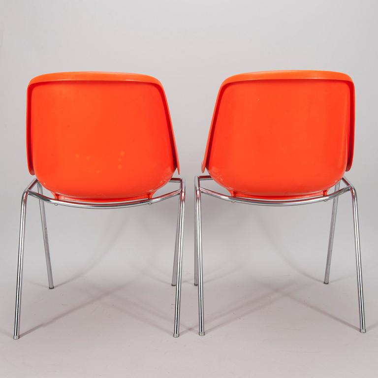 STOLAR, 4 st, "Polaris" design Eero Aarnio, Asko. Modellen formgiven 1966.