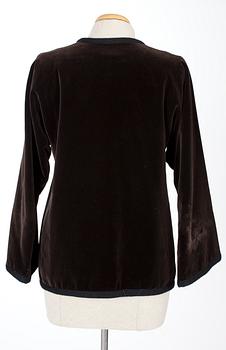 An Yves Saint Laurent jacket, from the Russian Collection.