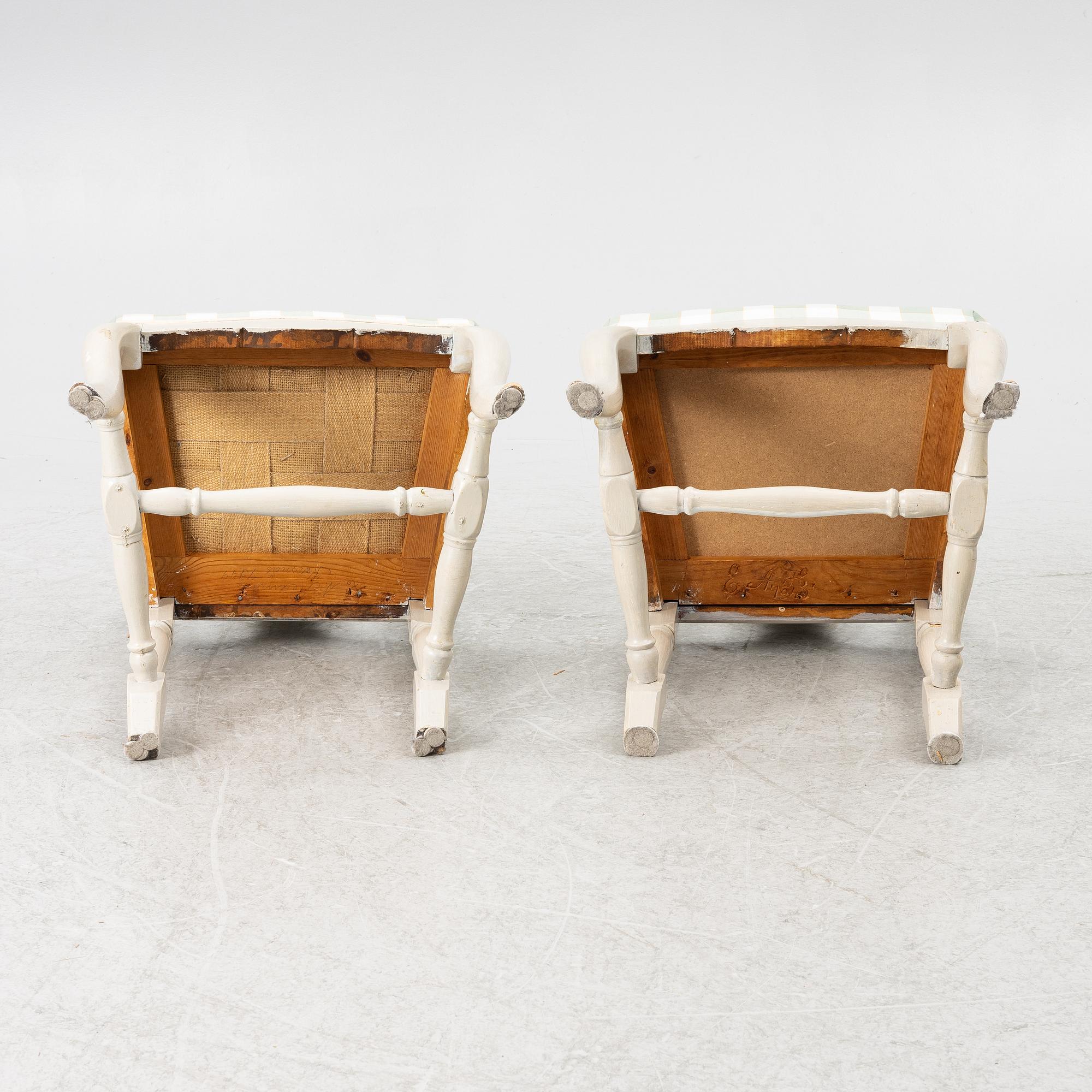 A set of 10 chairs, Rococo style, 1949.