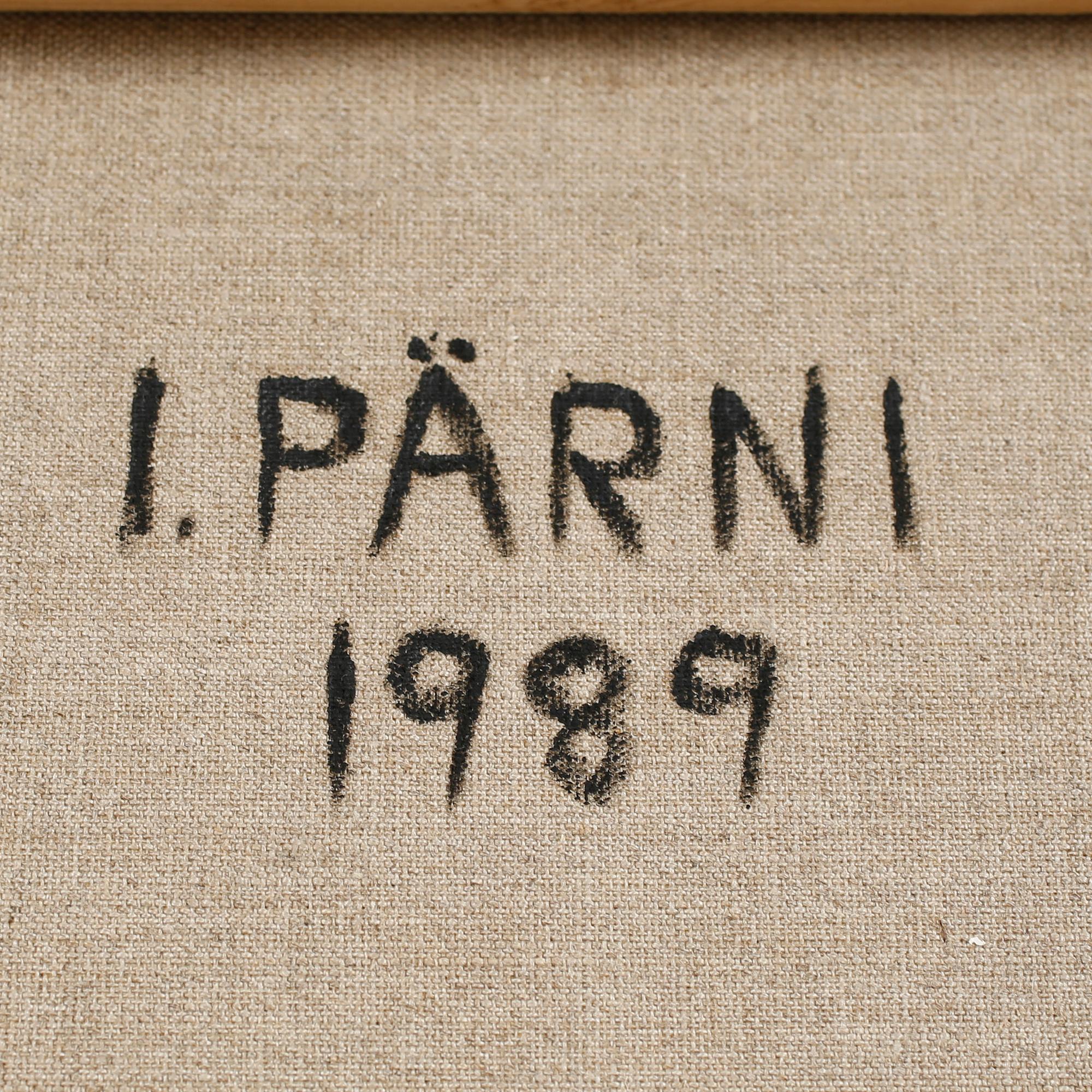 ILKKA PÄRNI, oil on canvas, signed and dated 1989 a tergo.