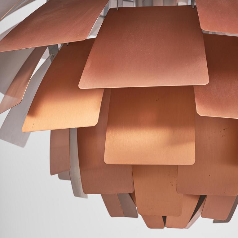 Poul Henningsen, an "Artichoke" ceiling lamp, Louis Poulsen, Denmark, 1960s-70s.