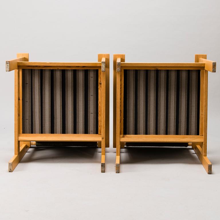 CARL GUSTAF HIORT AF ORNÄS, fåtöljer ett par, "Tapio", för Puunveisto Oy - Träsnideri Ab 1960-tal.