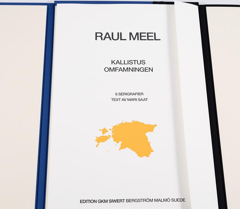 Raul Meel, "Kallistus-Omfamningen", Portfolio with 6 colour screenprints.