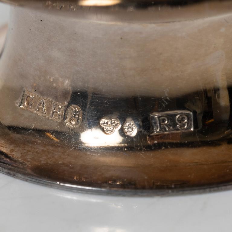 Guldsmedsaktiebolaget (GAB), A set of twelve silver punch mugs, Stockholm 1967-1968.