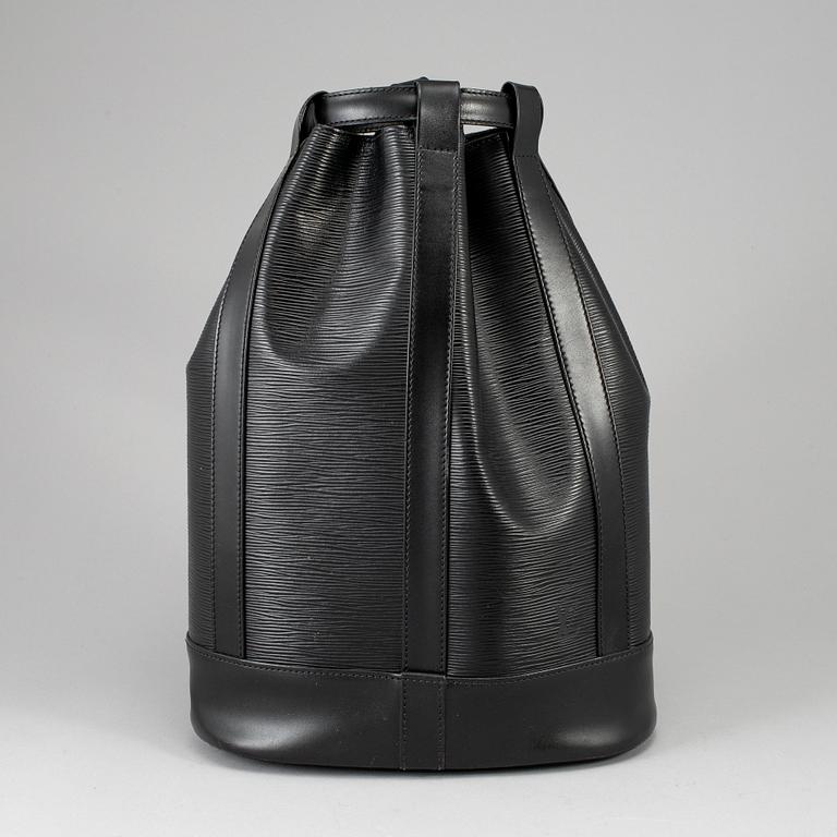 LOUIS VUITTON, a 'Randonne' black Epi bag.