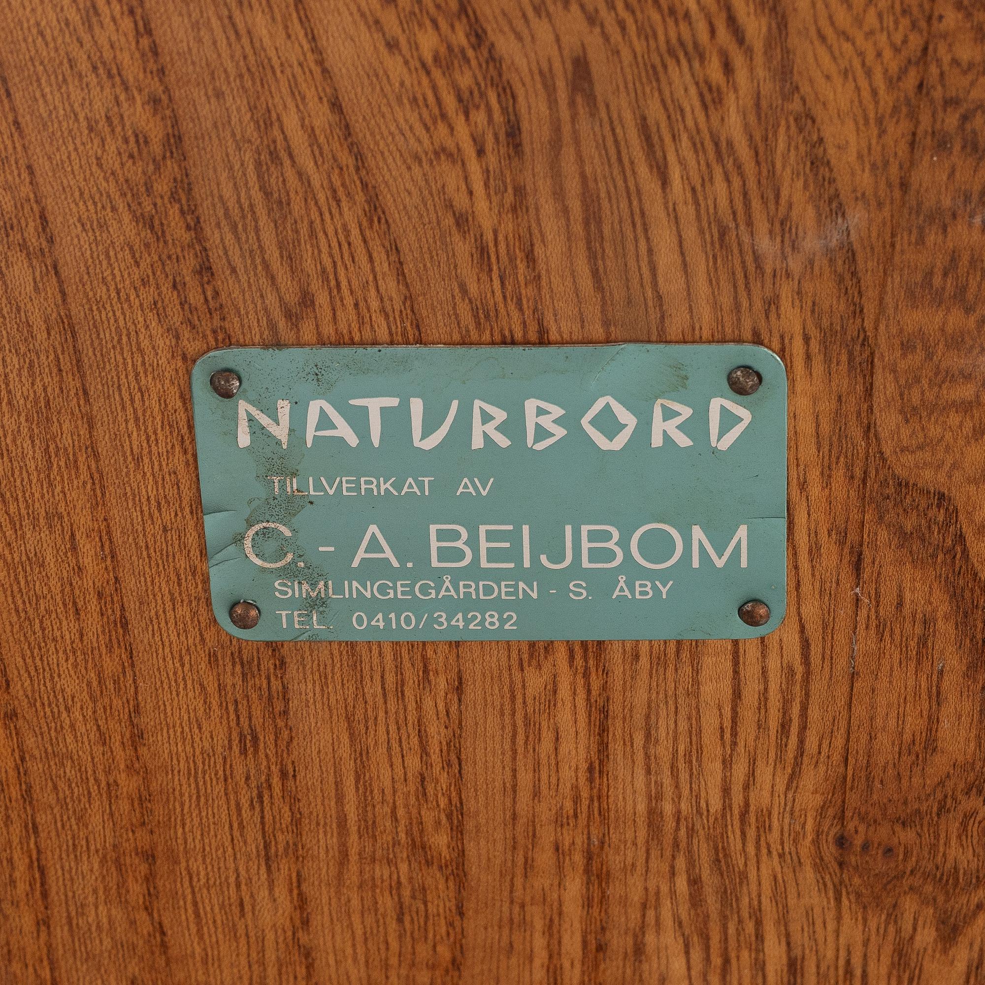 Carl-Axel Beijbom, stol, "Naturbord", Åby.