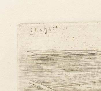 Marc Chagall, "Le Chameau et les Batons Flottants" from "Les Fables de la Fontaine".