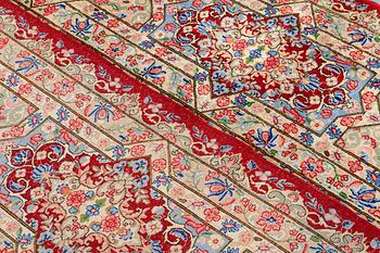 A carpet, Kerman, ca 460 x 340 cm.