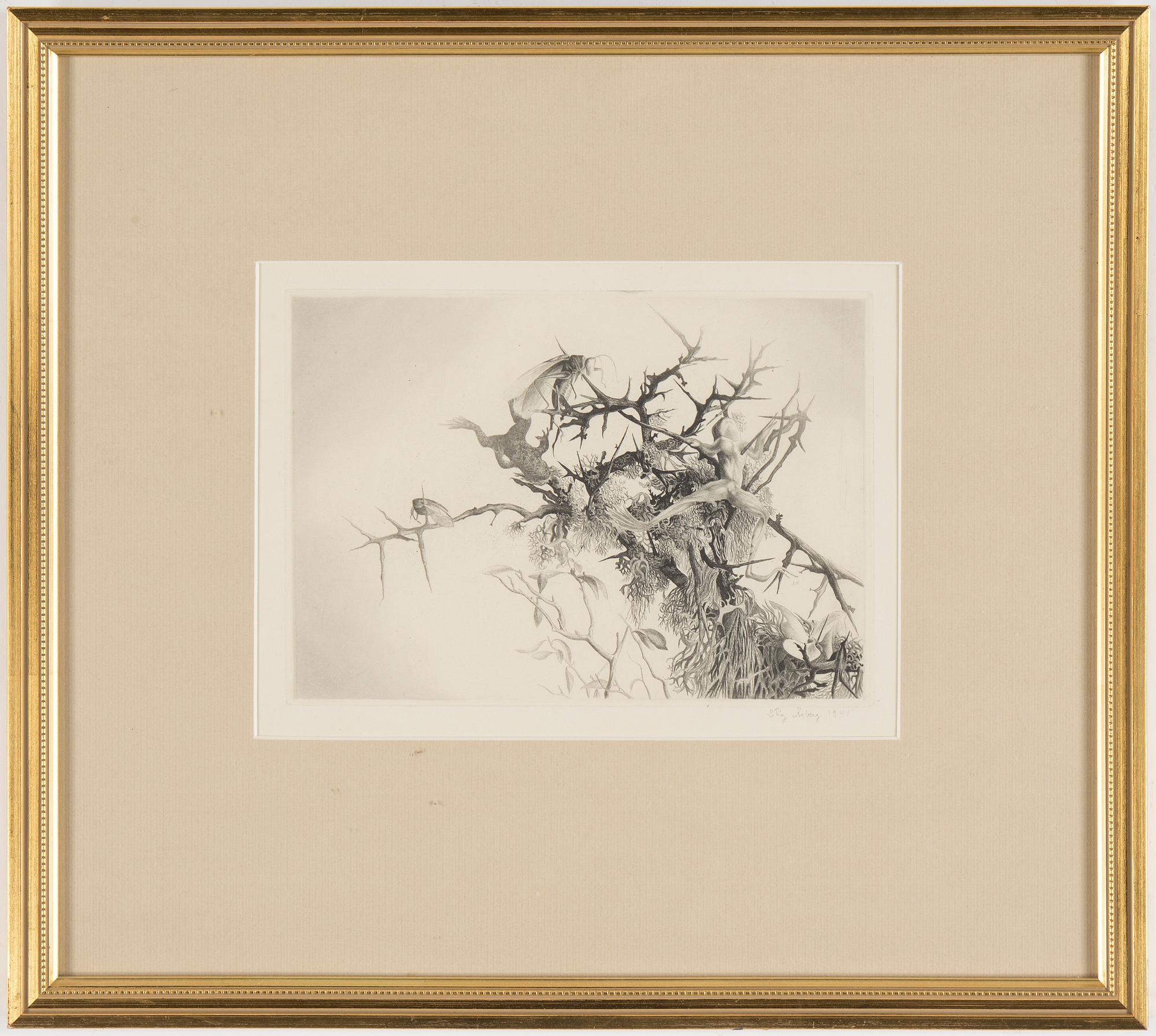 STIG ÅSBERG, etching signed with pencil.