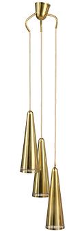 42. Mauri Almari, A THREE-LIGHT PENDANT LAMP.