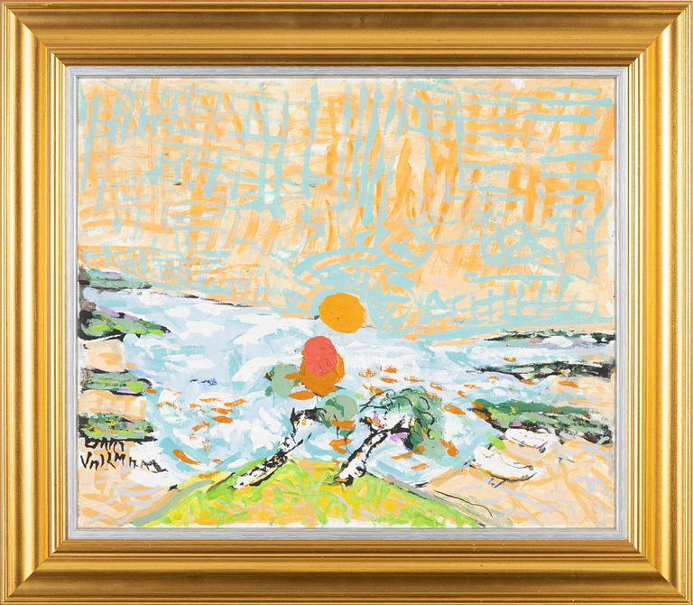 Uno Vallman, oil on canvas, signed.
