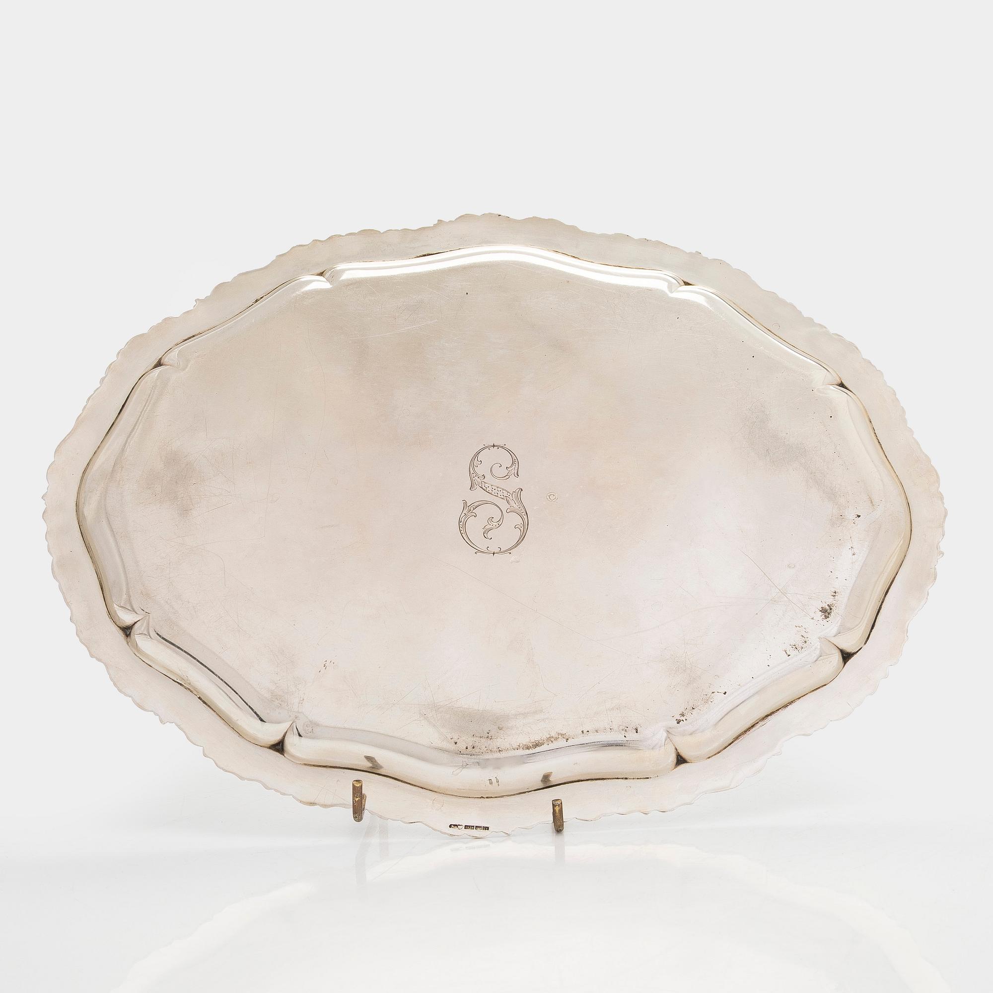 A silver trayray, silver, Kutakeskus, Tavastehus, 1947.