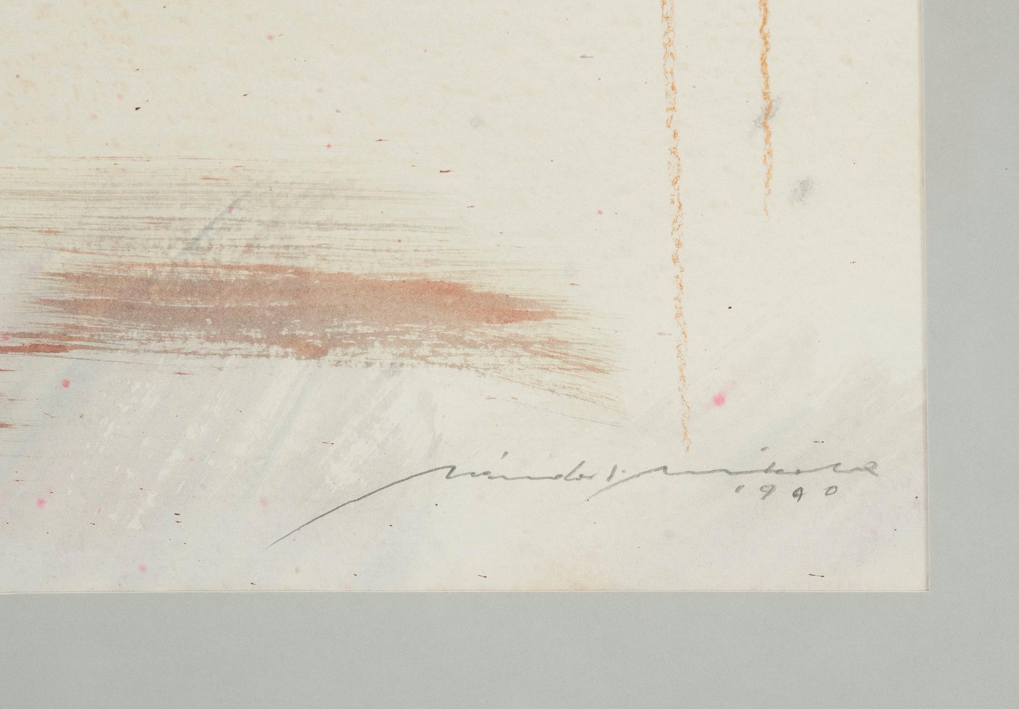 NANDOR MIKOLA, akvarell, signerad och daterad 1990.