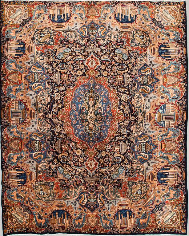 MATTA, Kashmar, figural, 1900-talets slut. Ca 373 x 292 cm.