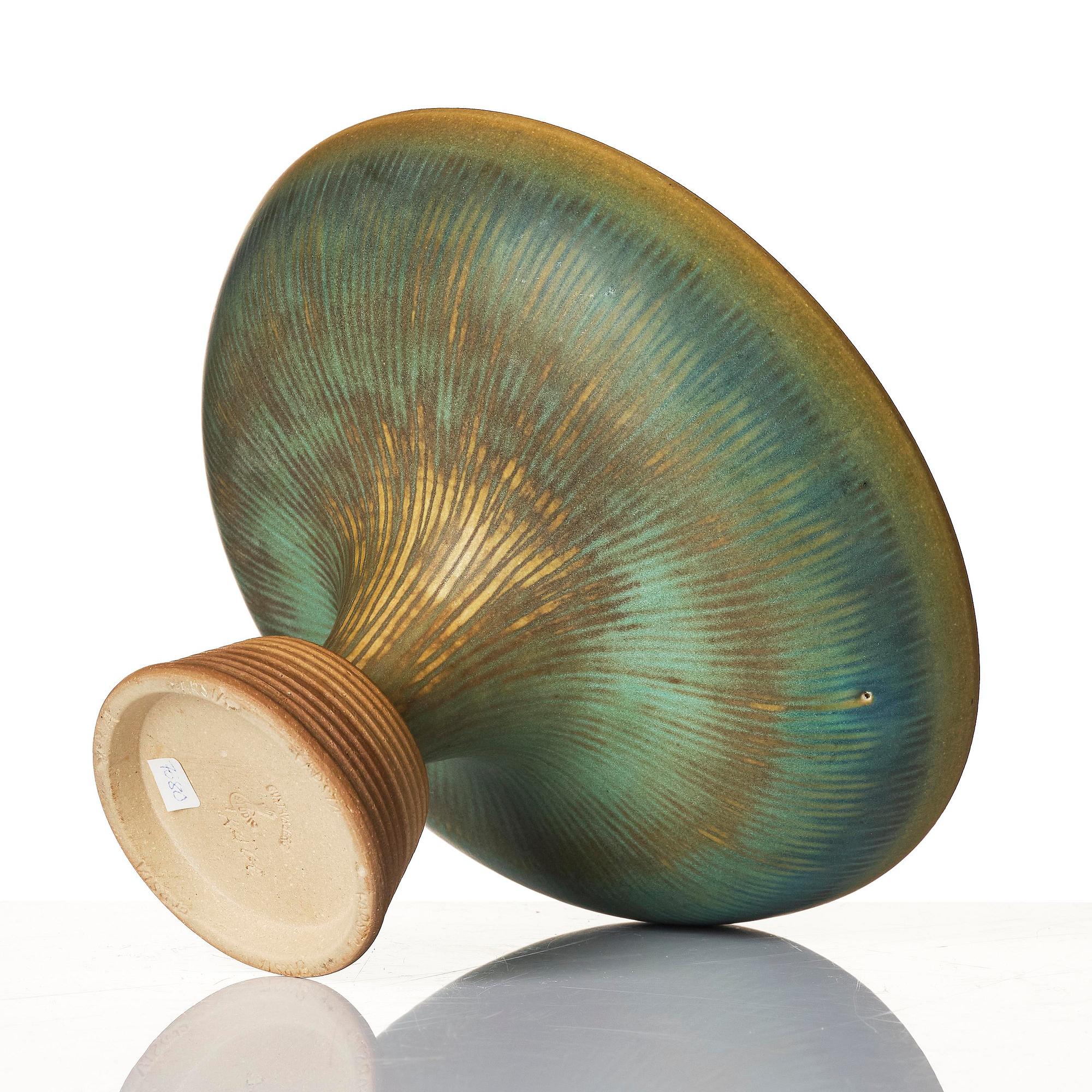 Wilhelm Kåge, a Farsta Spirea stoneware bowl, Gustavsberg Studio 1957.
