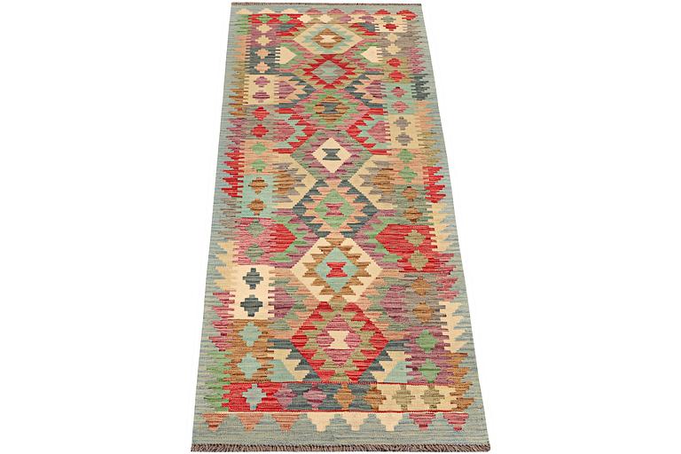 A runner carpet, Kilim, ca 292 x 82 cm.