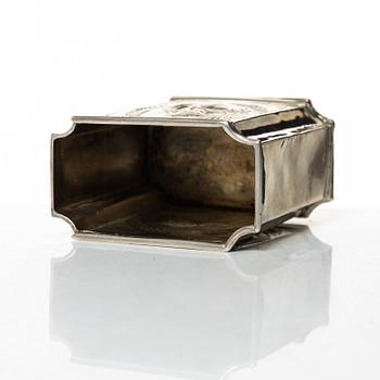 Samuel Hoff den äldre, teburk, silver, Lübeck, omkring 1740.